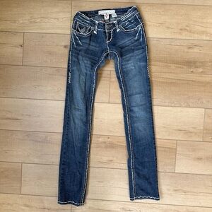 Laguna Beach Sunset Tan, Size 26 Swarovski 90's Y2K.